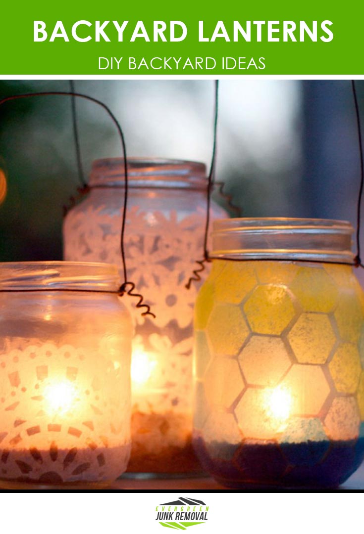 Backyard Lanterns - Same Day Junk Removal - Junk Haulers: Evergreen Junk Removal Backyard Lanterns