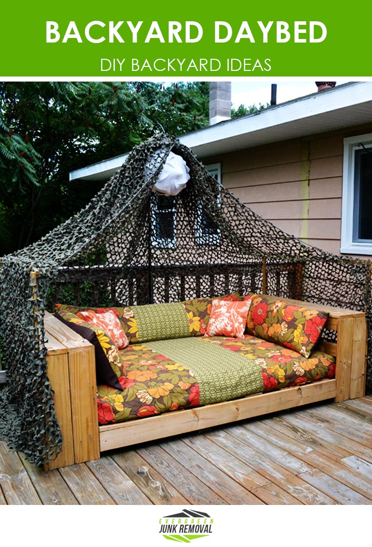 DIY Backyard Daybed - Same Day Junk Removal - Junk Haulers: Evergreen Junk Removal DIY Backyard Daybed